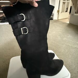 Born Black Suede Women's Boots Size 7